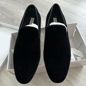 Men Steve Madden velvet slide ons